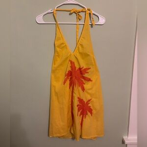 Kimchi Blue Yellow and Orange Halter Dress